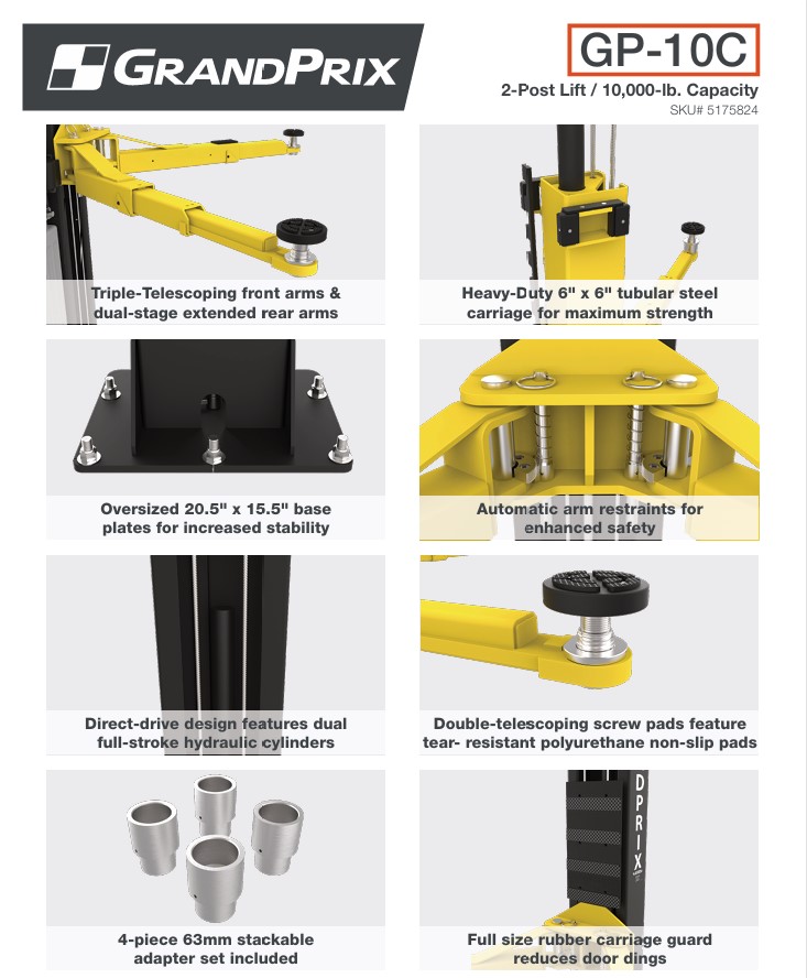 画像4: 【BEND PAK】[NEW] 門型リフト 4.5ｔ 単相200V 新色:グレー　【1年保証】《国内仕様》