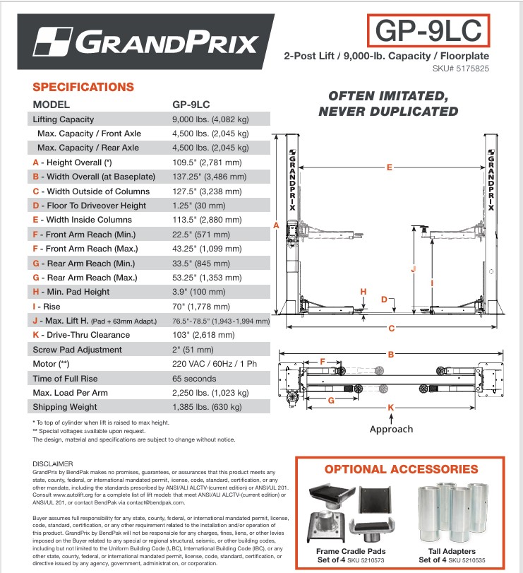 画像5: 【BEND PAK】[NEW] 2柱リフト 4.0ｔ 200V単相　新色:グレー【1年保証】《国内仕 様》